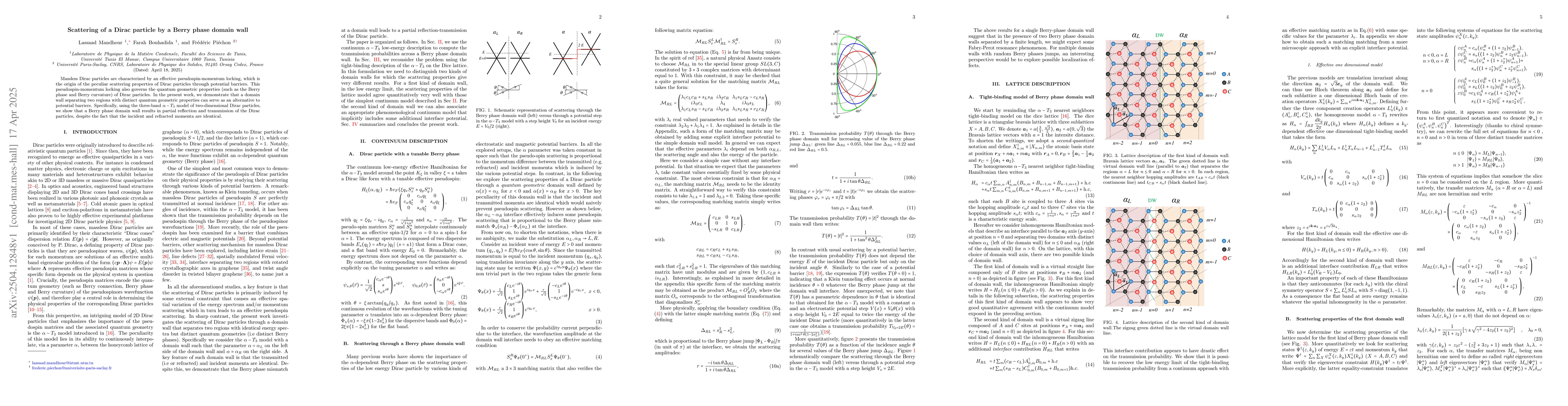 Thumbnail for Scattering of a Dirac particle by a Berry phase domain wall