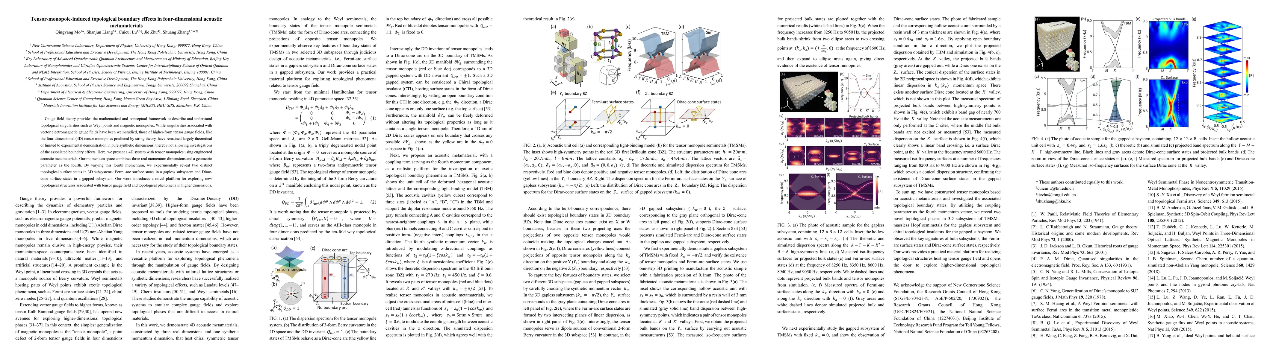 Thumbnail for Tensor-monopole-induced topological boundary effects in four-dimensional
  acoustic metamaterials
