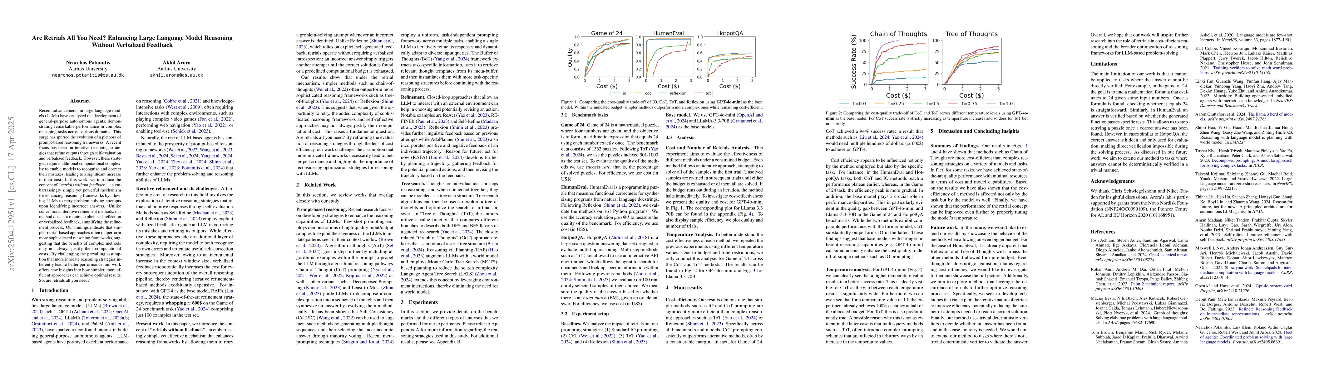 Thumbnail for Are Retrials All You Need? Enhancing Large Language Model Reasoning
  Without Verbalized Feedback