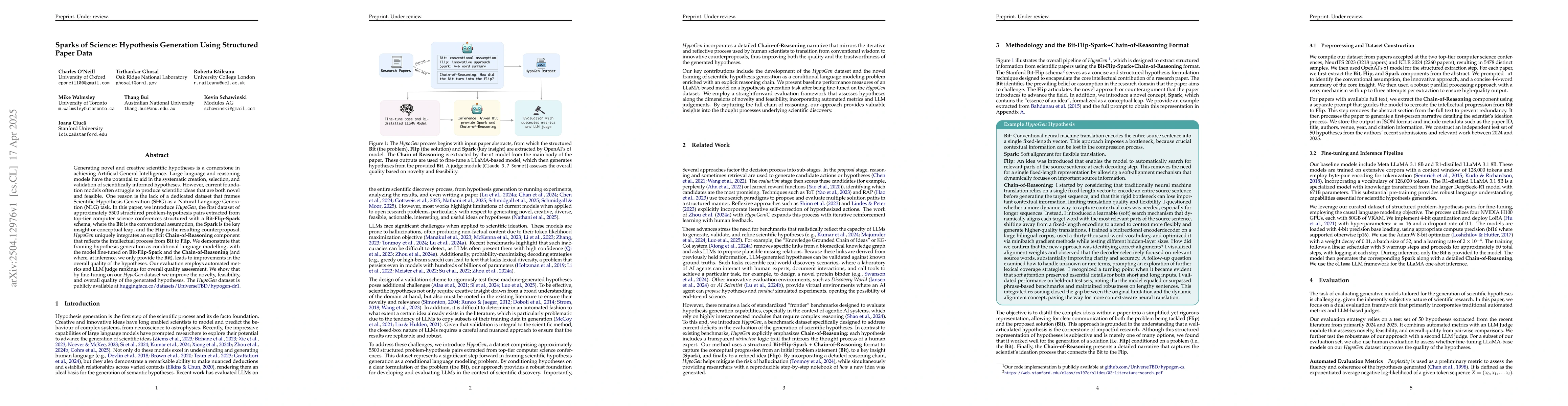 Thumbnail for Sparks of Science: Hypothesis Generation Using Structured Paper Data