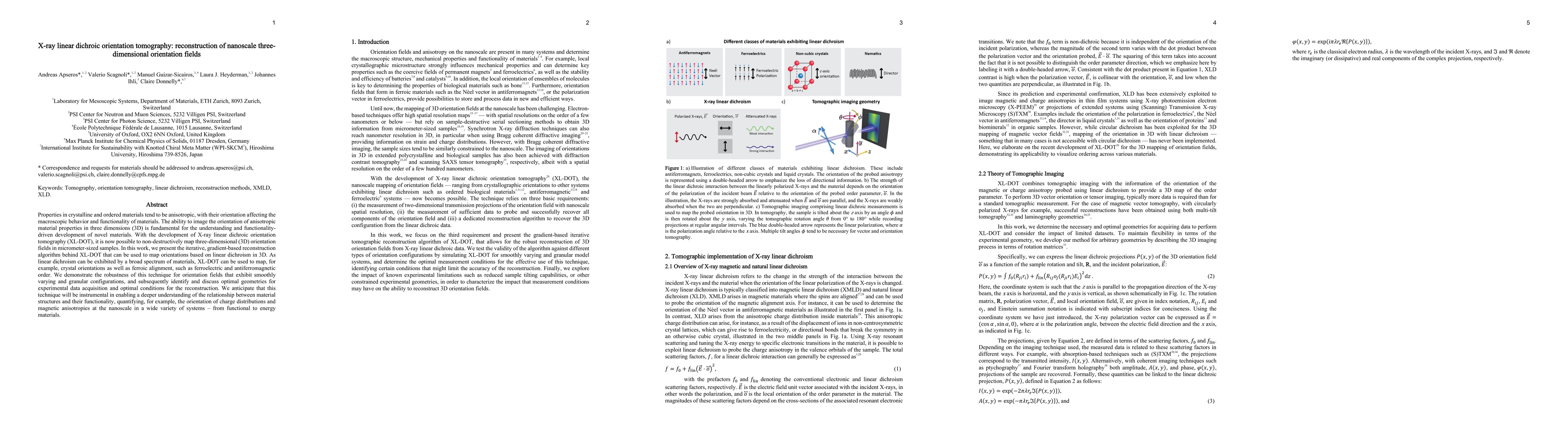 Thumbnail for X-ray linear dichroic orientation tomography: reconstruction of
  nanoscale three-dimensional orientation fields