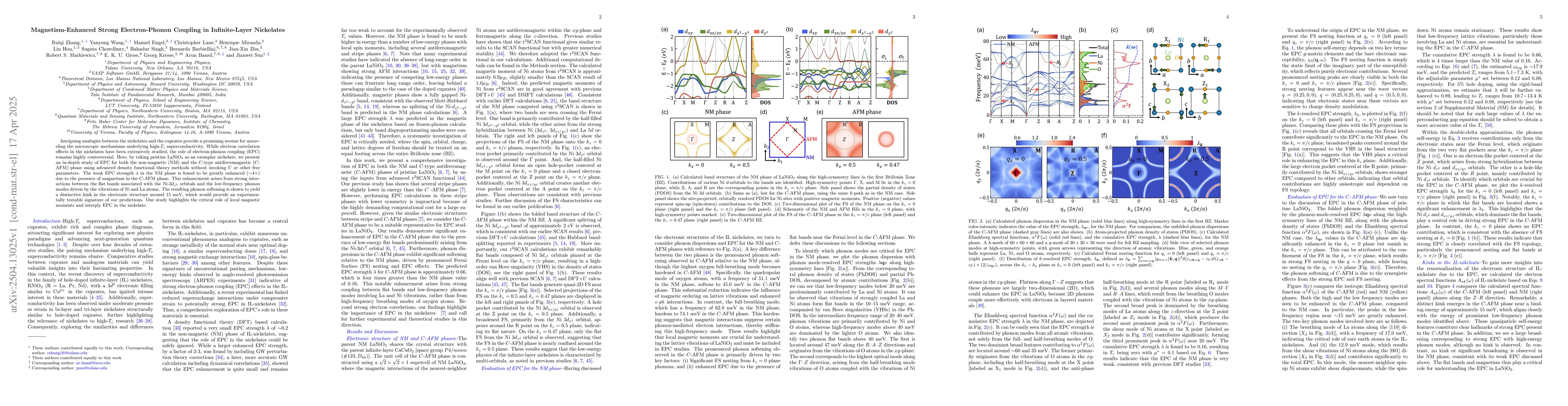 Thumbnail for Magnetism-Enhanced Strong Electron-Phonon Coupling in Infinite-Layer
  Nickelate