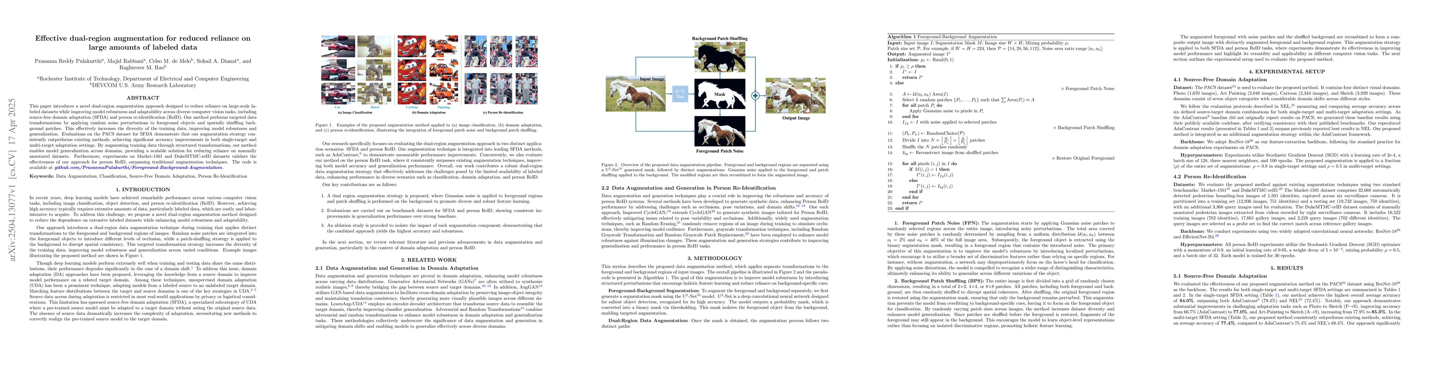 Thumbnail for Effective Dual-Region Augmentation for Reduced Reliance on Large Amounts
  of Labeled Data