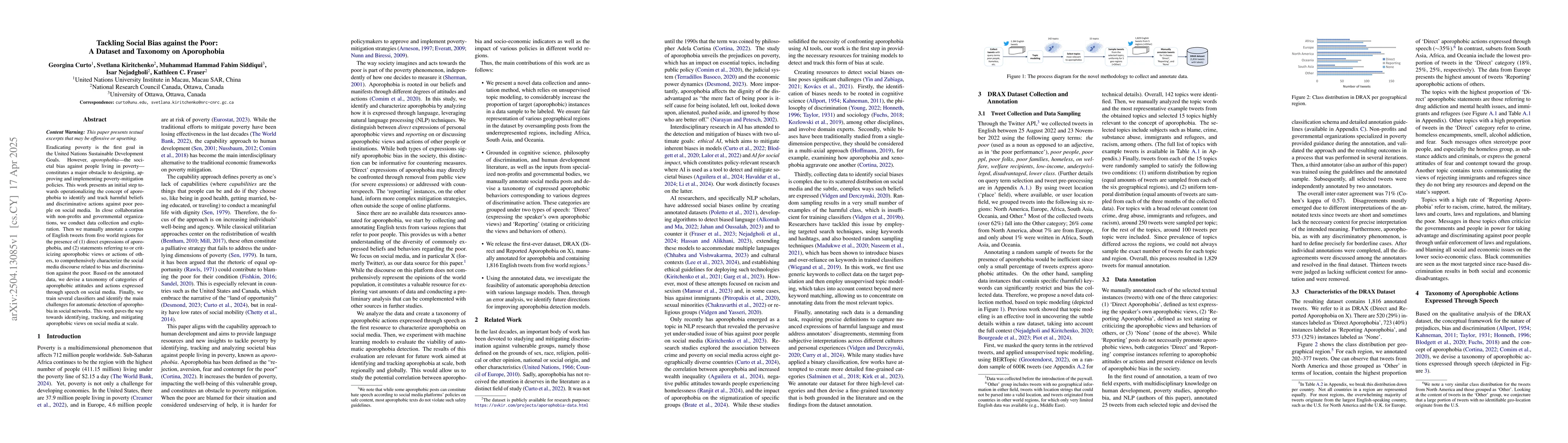 Thumbnail for Tackling Social Bias against the Poor: A Dataset and Taxonomy on
  Aporophobia