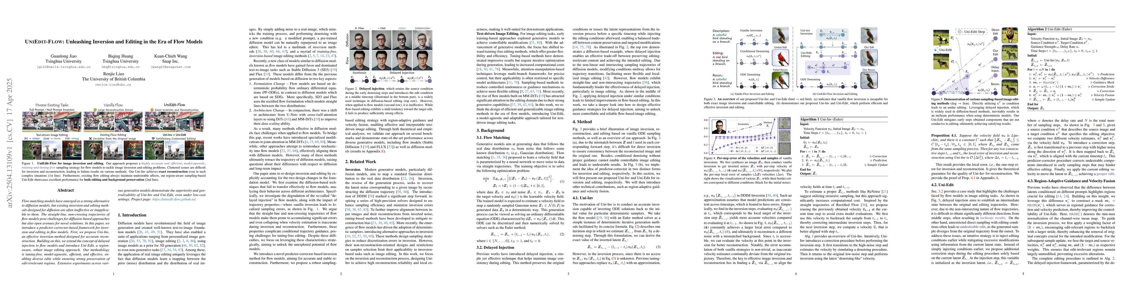 Thumbnail for UniEdit-Flow: Unleashing Inversion and Editing in the Era of Flow Models