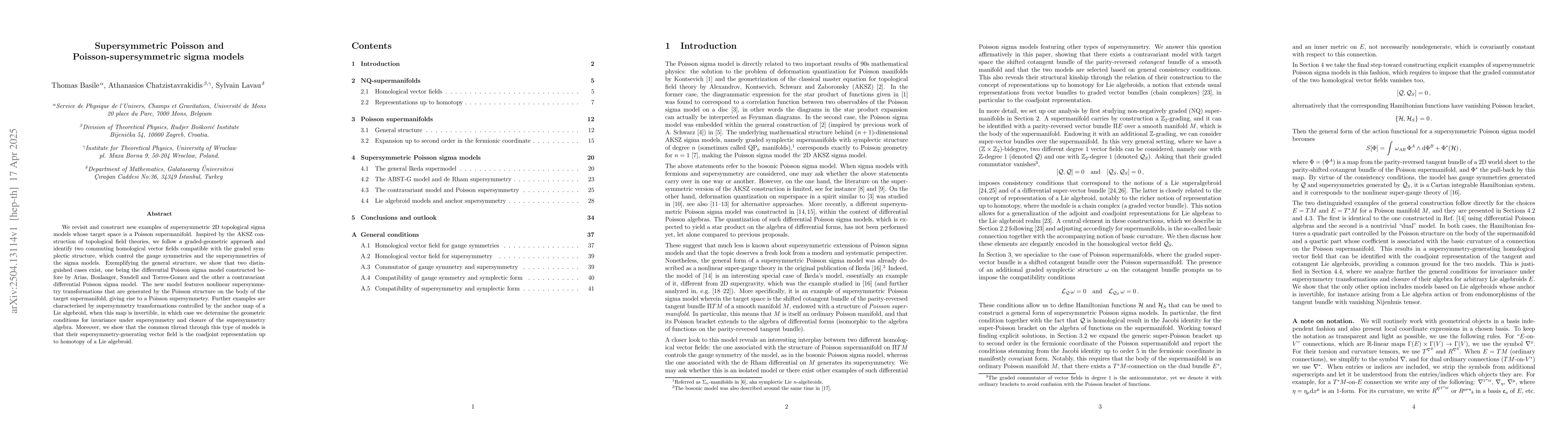 Thumbnail for Supersymmetric Poisson and Poisson-supersymmetric sigma models