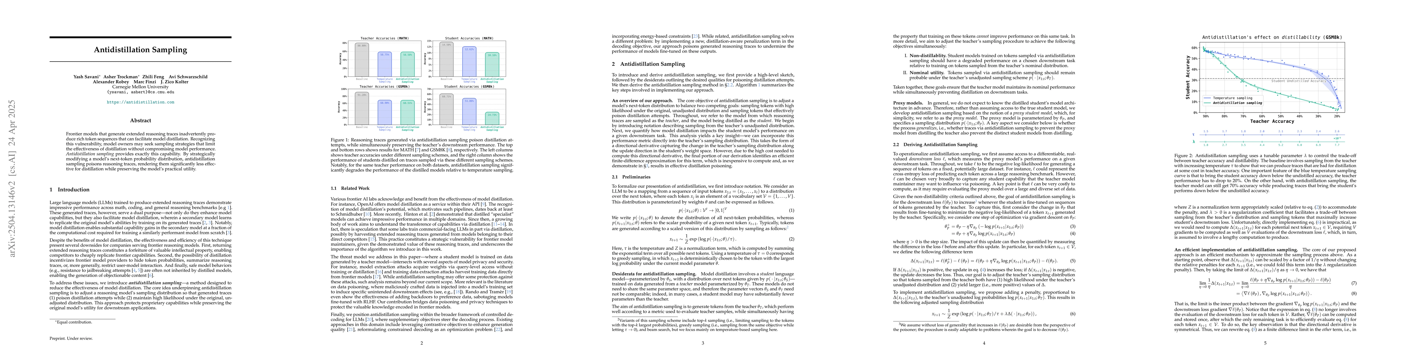 Thumbnail for Antidistillation Sampling