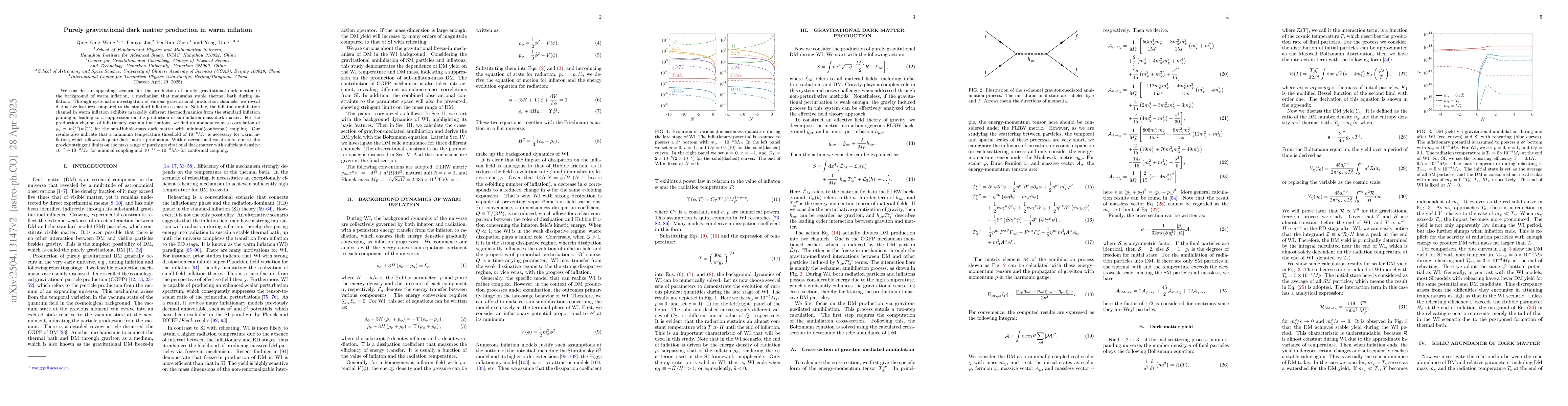 Thumbnail for Purely gravitational dark matter production in warm inflation