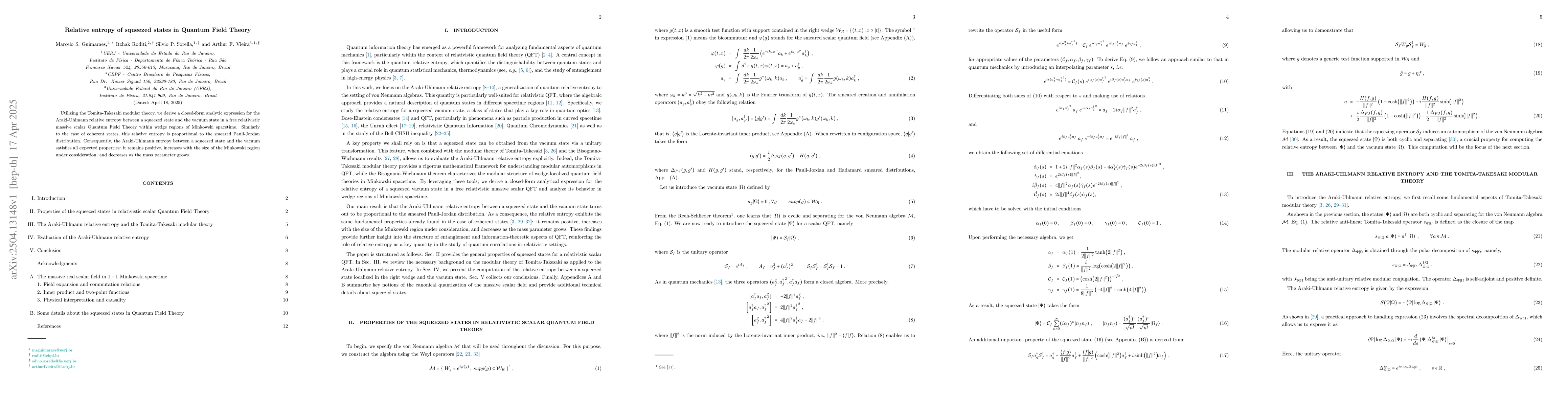 Thumbnail for Relative entropy of squeezed states in Quantum Field Theory