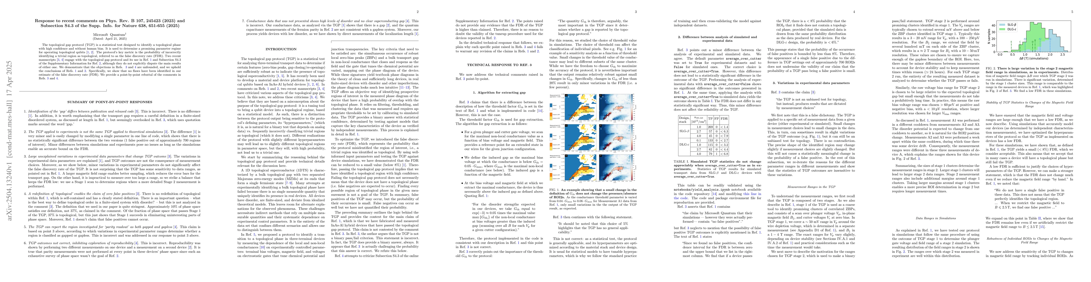 Thumbnail for Response to recent comments on Phys. Rev. B 107, 245423 (2023) and
  Subsection S4.3 of the Supp. Info. for Nature 638, 651-655 (2025)