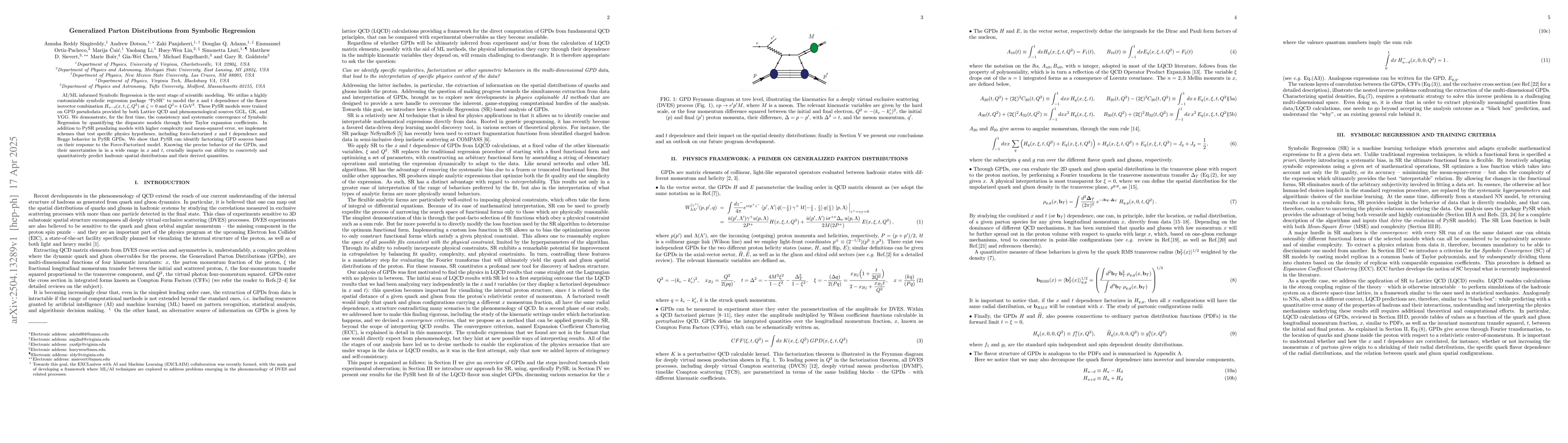 Thumbnail for Generalized Parton Distributions from Symbolic Regression