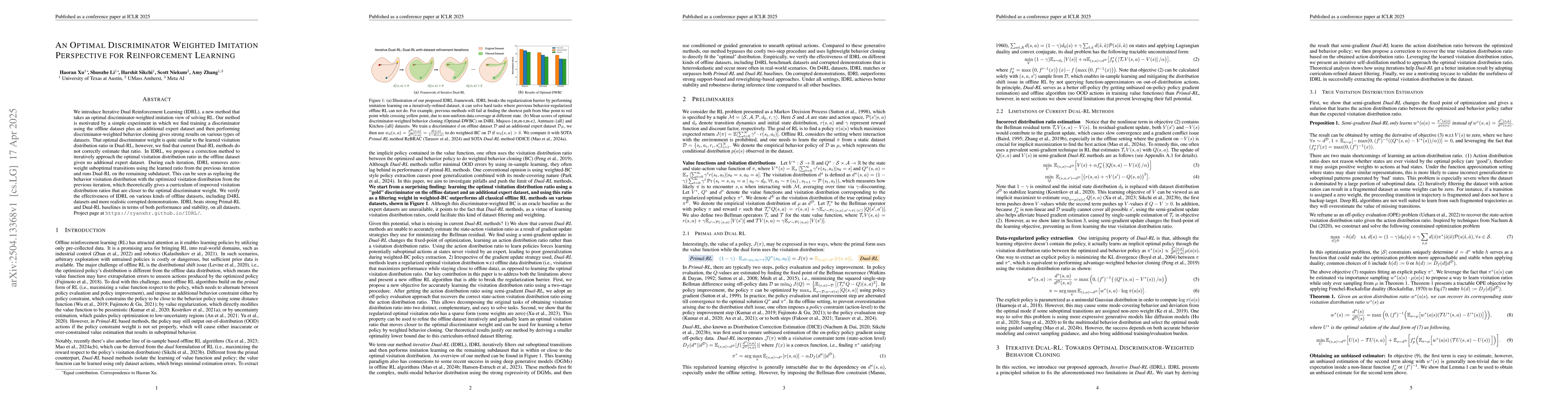 Thumbnail for An Optimal Discriminator Weighted Imitation Perspective for
  Reinforcement Learning