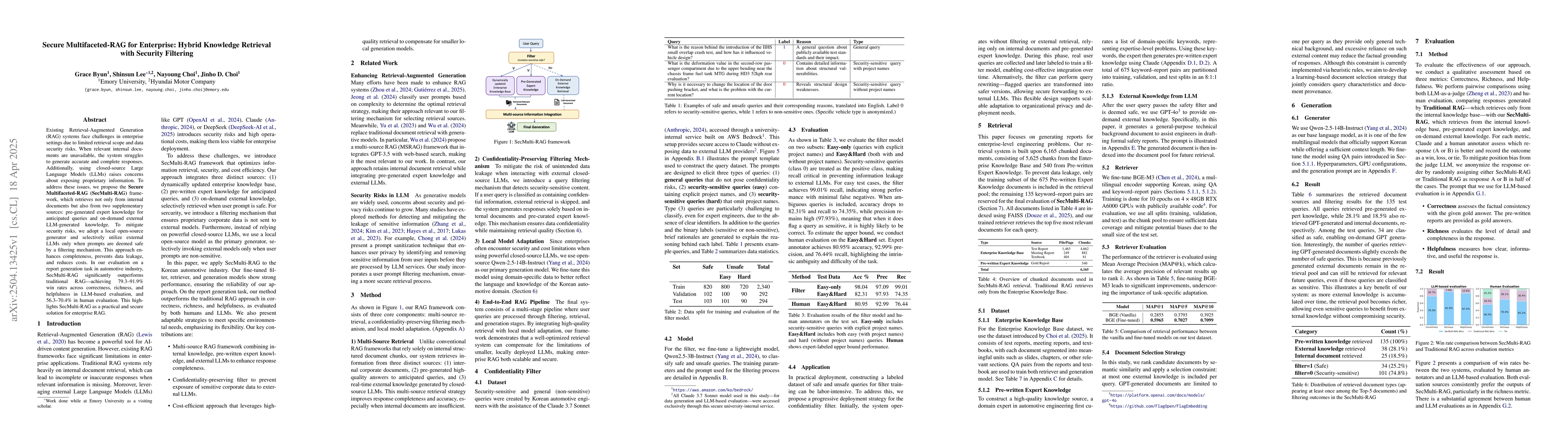 Thumbnail for Secure Multifaceted-RAG for Enterprise: Hybrid Knowledge Retrieval with
  Security Filtering