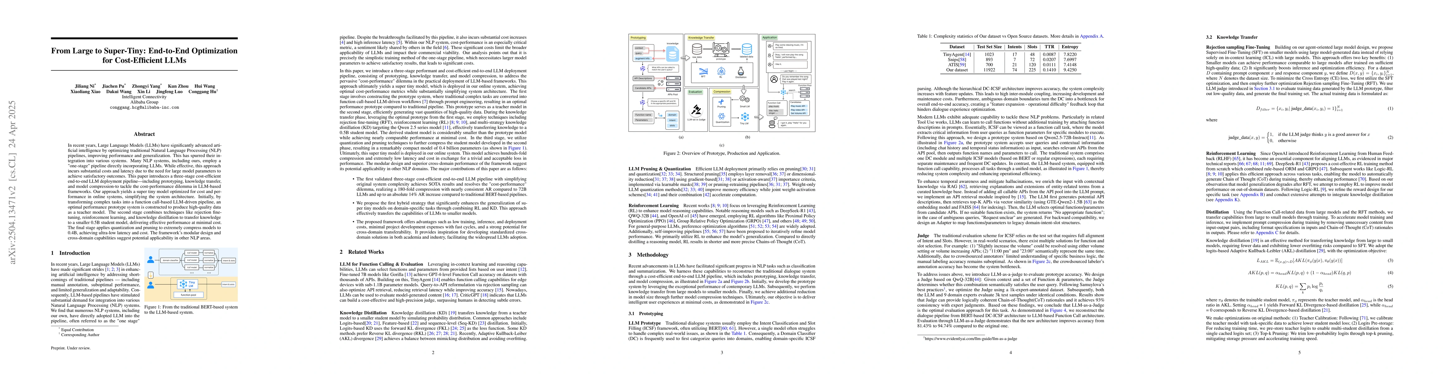 Thumbnail for From Large to Super-Tiny: End-to-End Optimization for Cost-Efficient
  LLMs