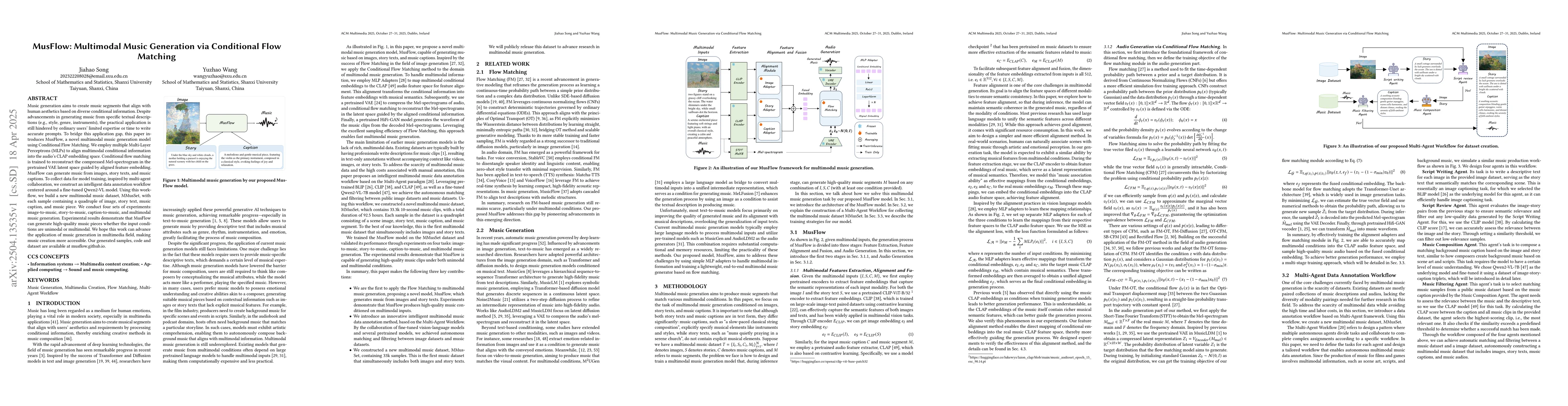 Thumbnail for MusFlow: Multimodal Music Generation via Conditional Flow Matching