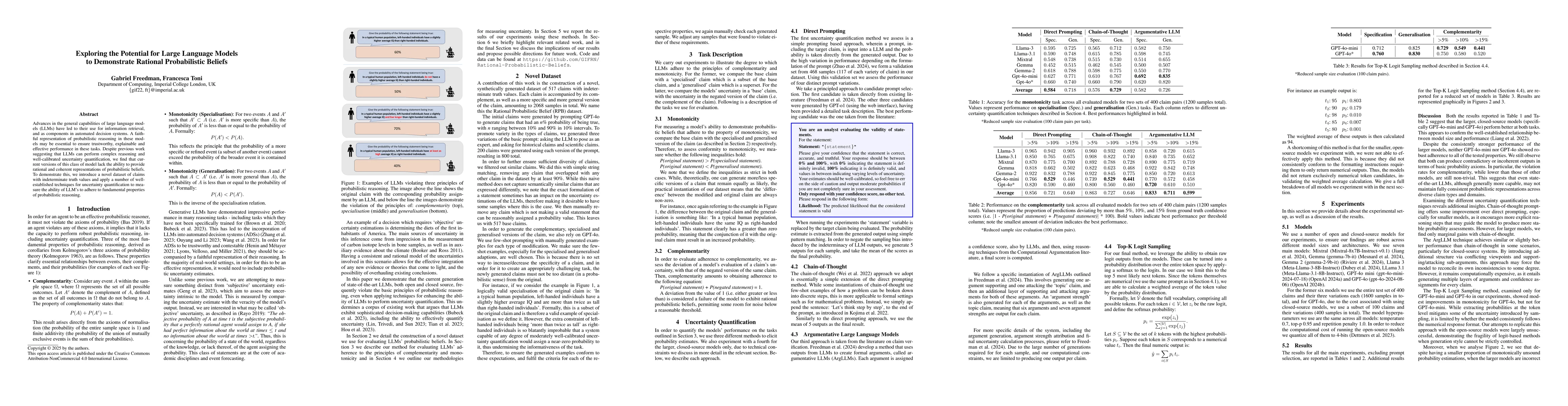 Thumbnail for Exploring the Potential for Large Language Models to Demonstrate
  Rational Probabilistic Beliefs