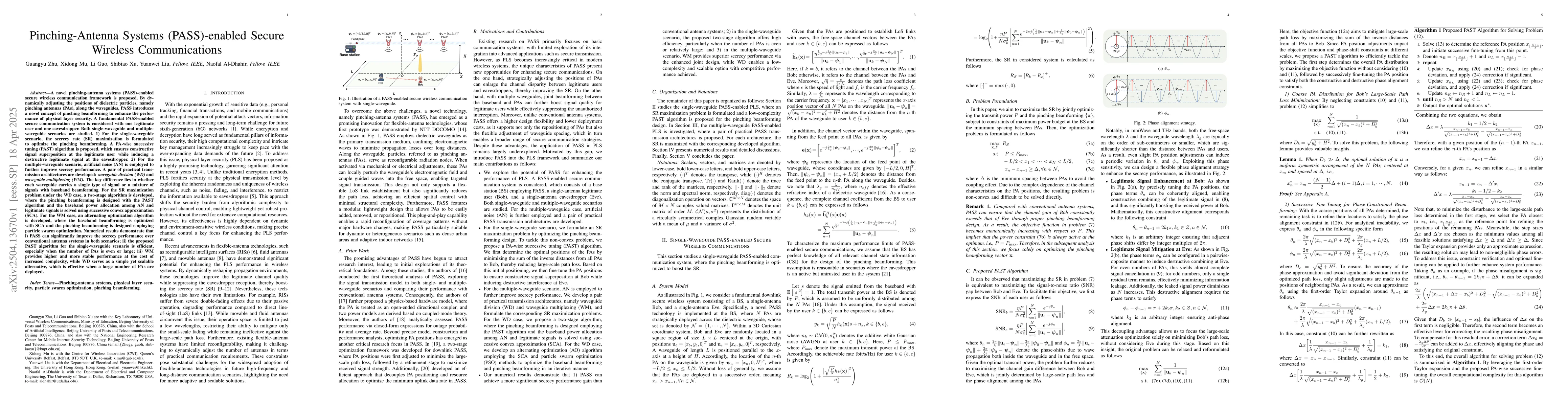 Thumbnail for Pinching-Antenna Systems (PASS)-enabled Secure Wireless Communications