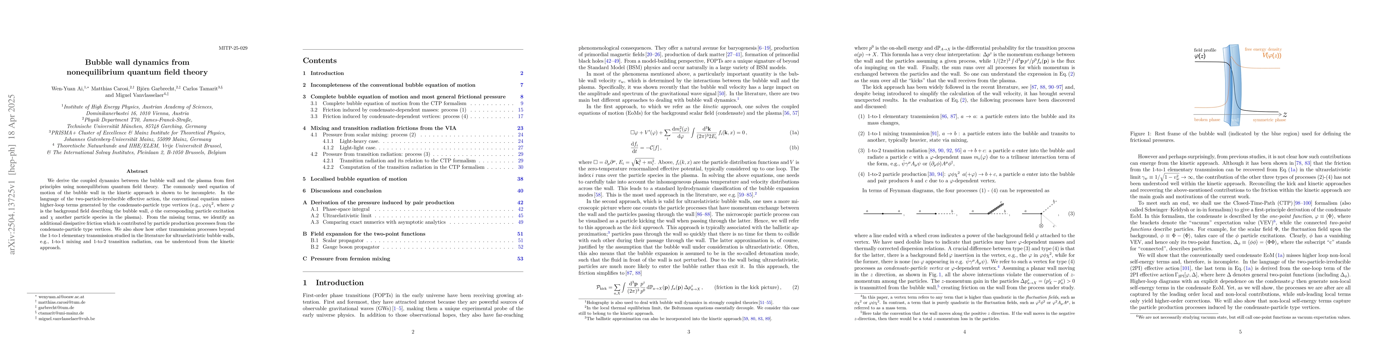 Thumbnail for Bubble wall dynamics from nonequilibrium quantum field theory