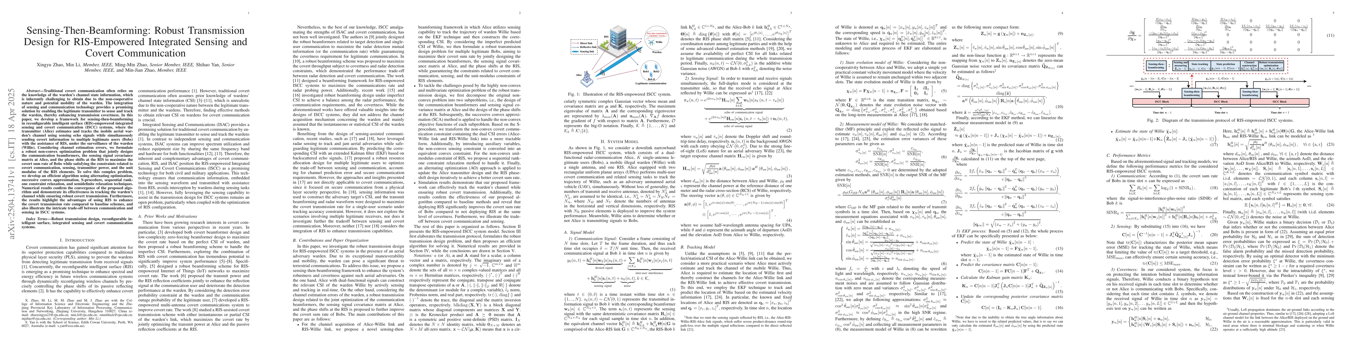 Thumbnail for Sensing-Then-Beamforming: Robust Transmission Design for RIS-Empowered
  Integrated Sensing and Covert Communication