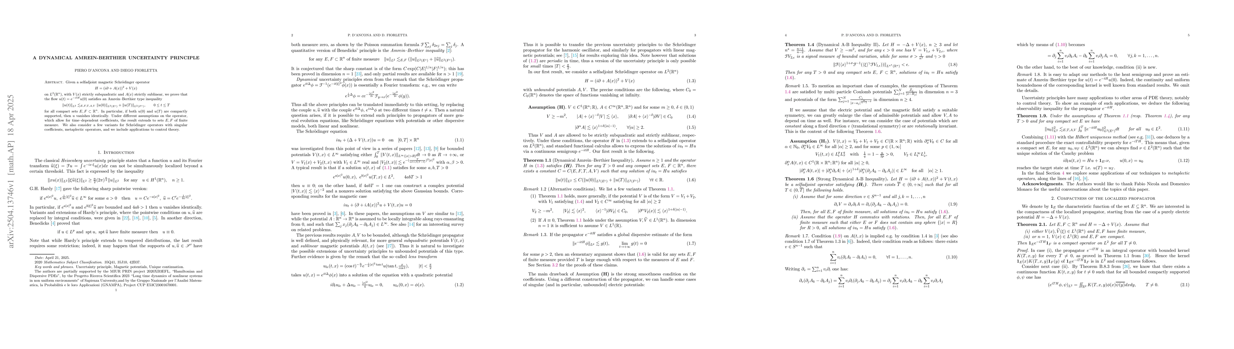 Thumbnail for A dynamical Amrein-Berthier uncertainty principle
