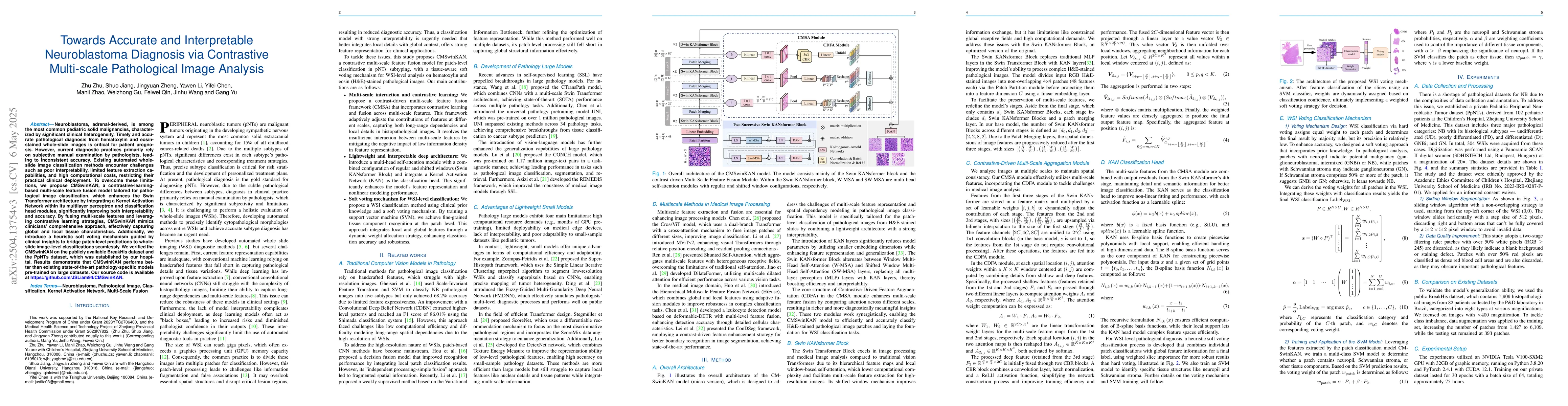 Thumbnail for Towards Accurate and Interpretable Neuroblastoma Diagnosis via
  Contrastive Multi-scale Pathological Image Analysis