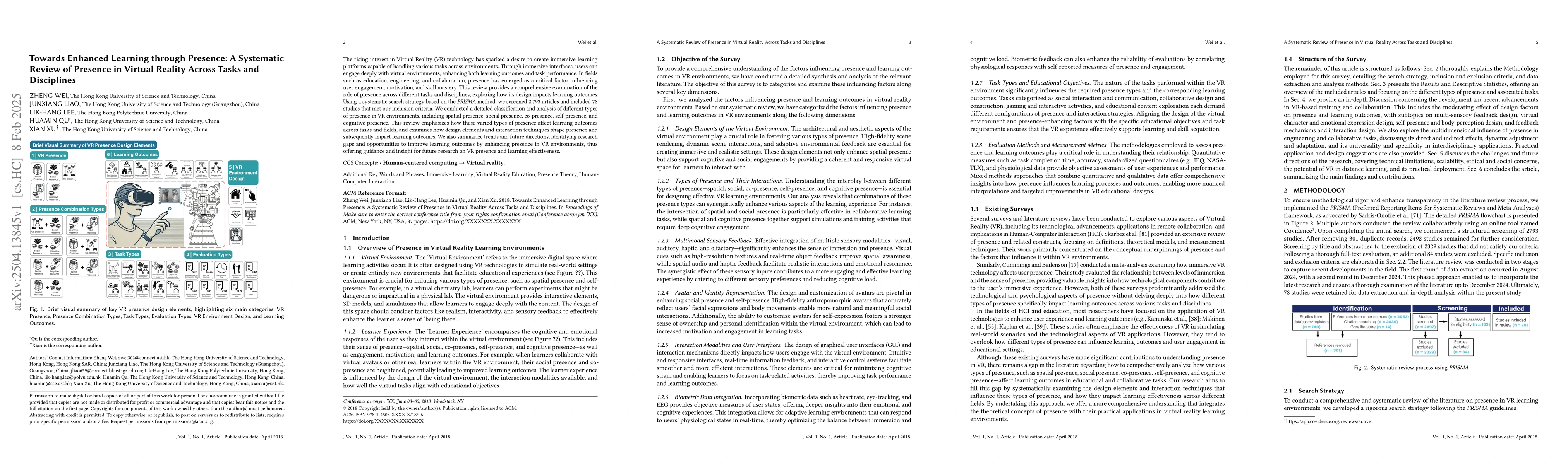 Thumbnail for Towards Enhanced Learning through Presence: A Systematic Review of
  Presence in Virtual Reality Across Tasks and Disciplines