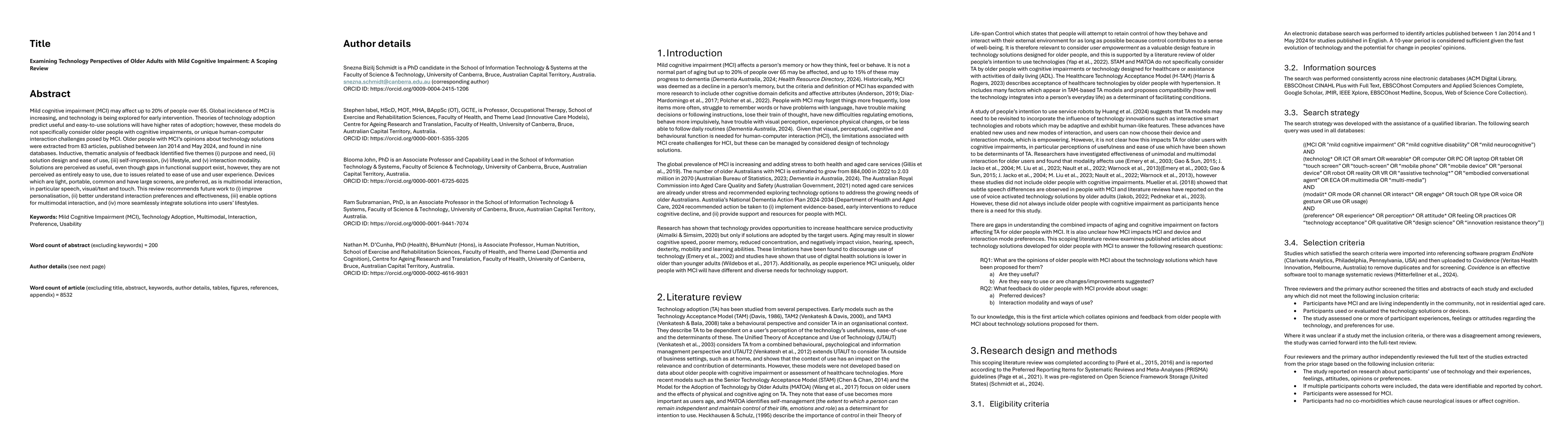 Thumbnail for Examining Technology Perspectives of Older Adults with Mild Cognitive
  Impairment: A Scoping Review