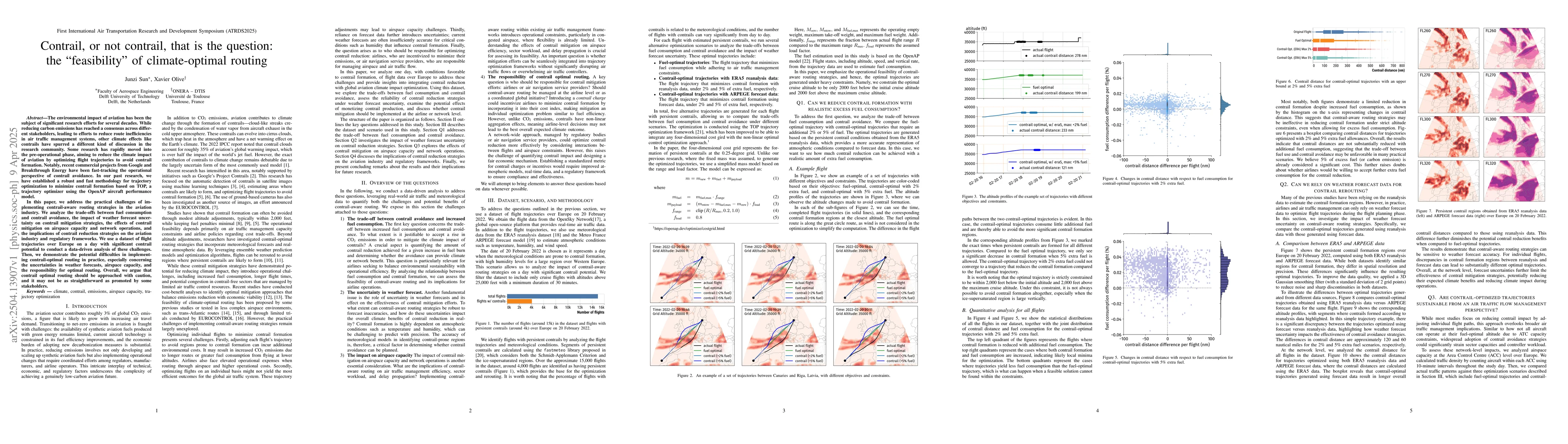 Thumbnail for Contrail, or not contrail, that is the question: the "feasibility" of
  climate-optimal routing