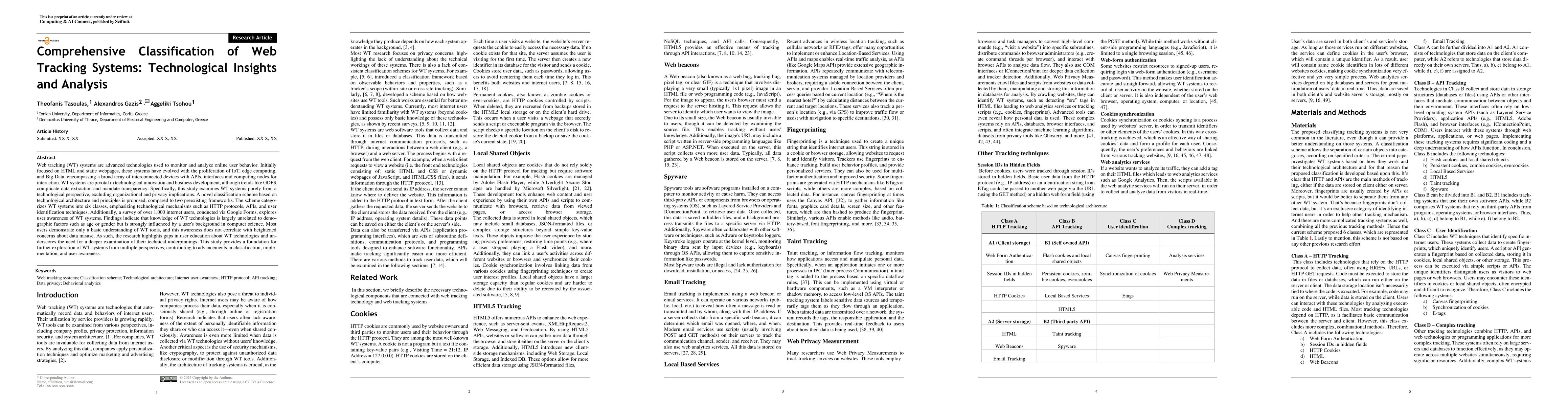 Thumbnail for Comprehensive Classification of Web Tracking Systems: Technological
  In-sights and Analysis