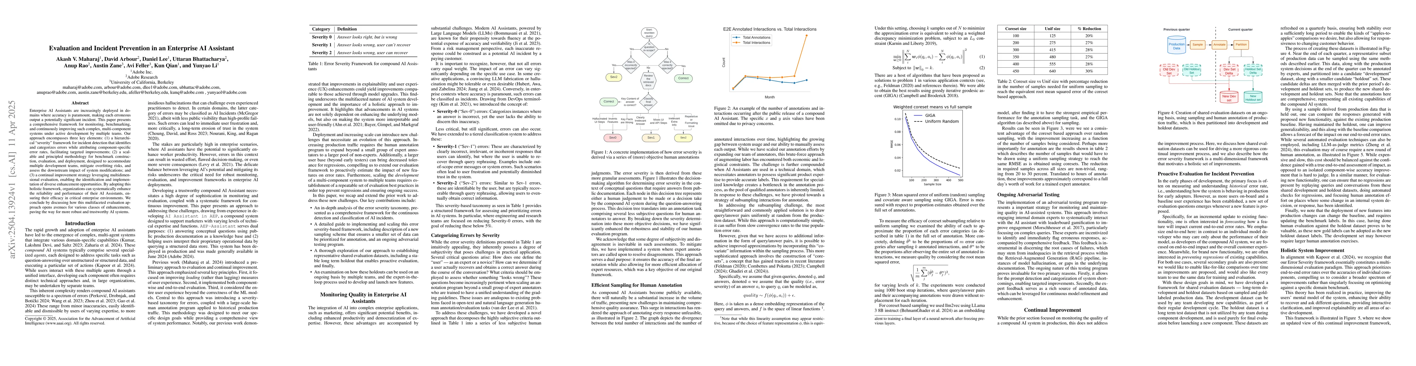 Thumbnail for Evaluation and Incident Prevention in an Enterprise AI Assistant