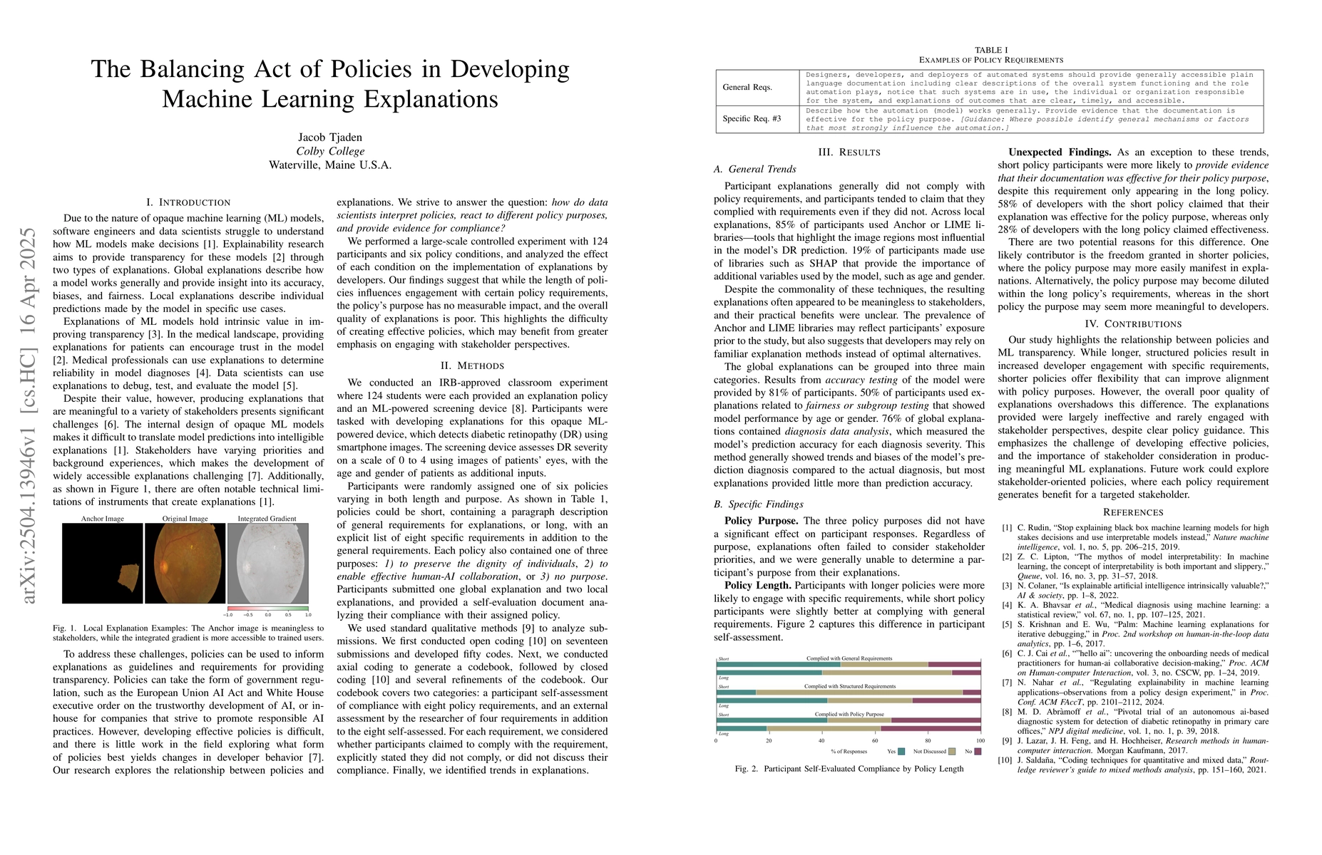 Thumbnail for The Balancing Act of Policies in Developing Machine Learning
  Explanations