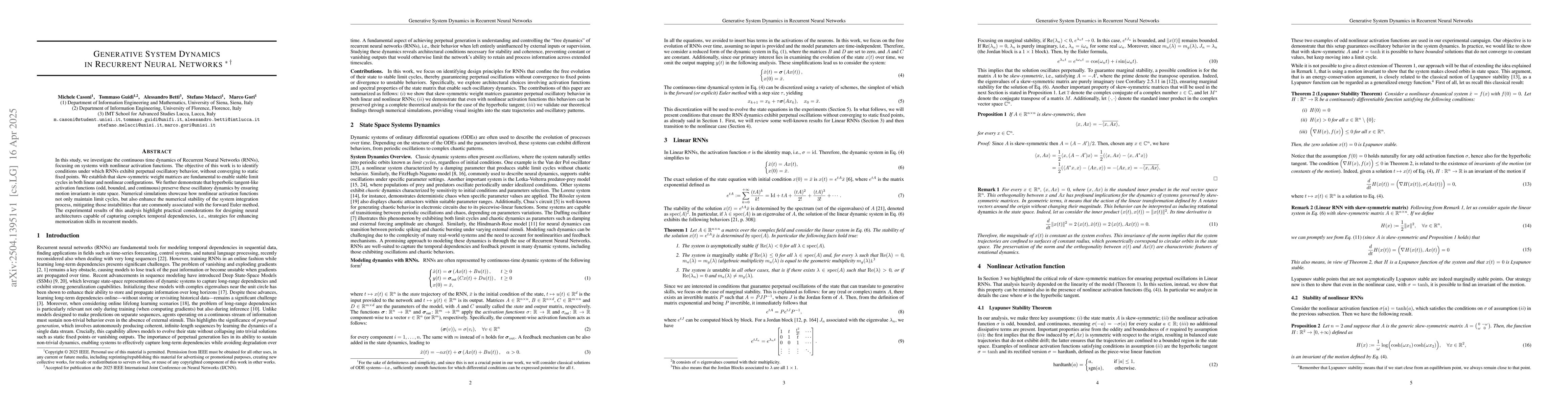 Thumbnail for Generative System Dynamics in Recurrent Neural Networks
