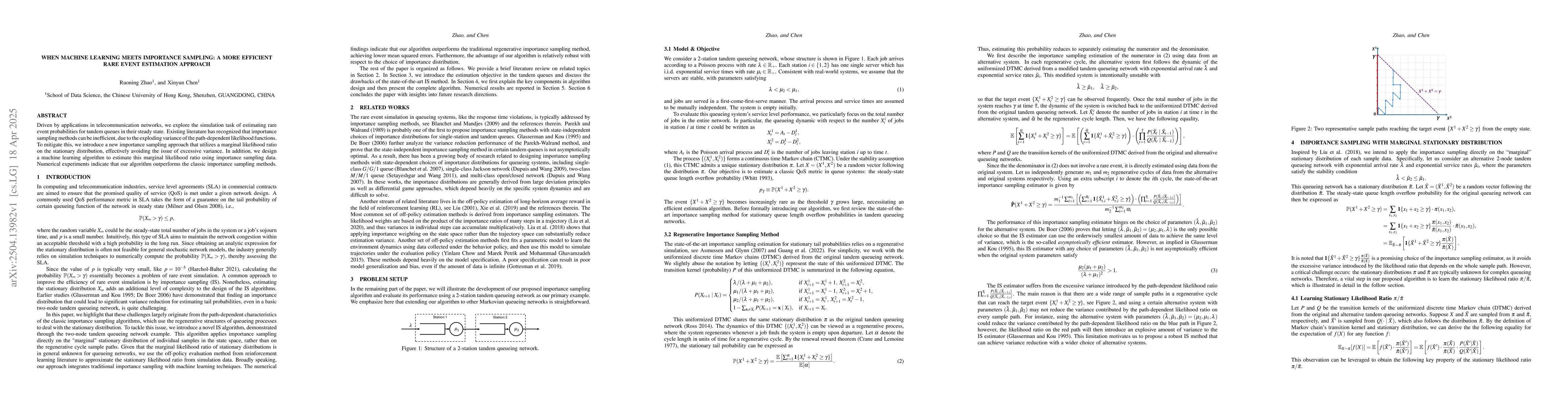 Thumbnail for When Machine Learning Meets Importance Sampling: A More Efficient Rare
  Event Estimation Approach