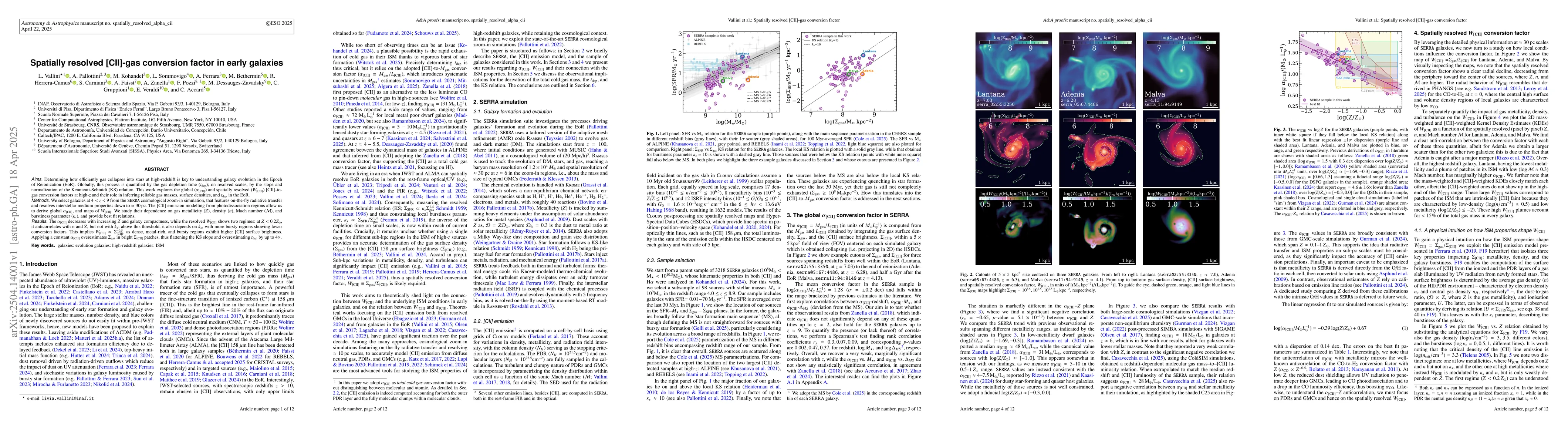 Thumbnail for Spatially resolved [CII]-gas conversion factor in early galaxies