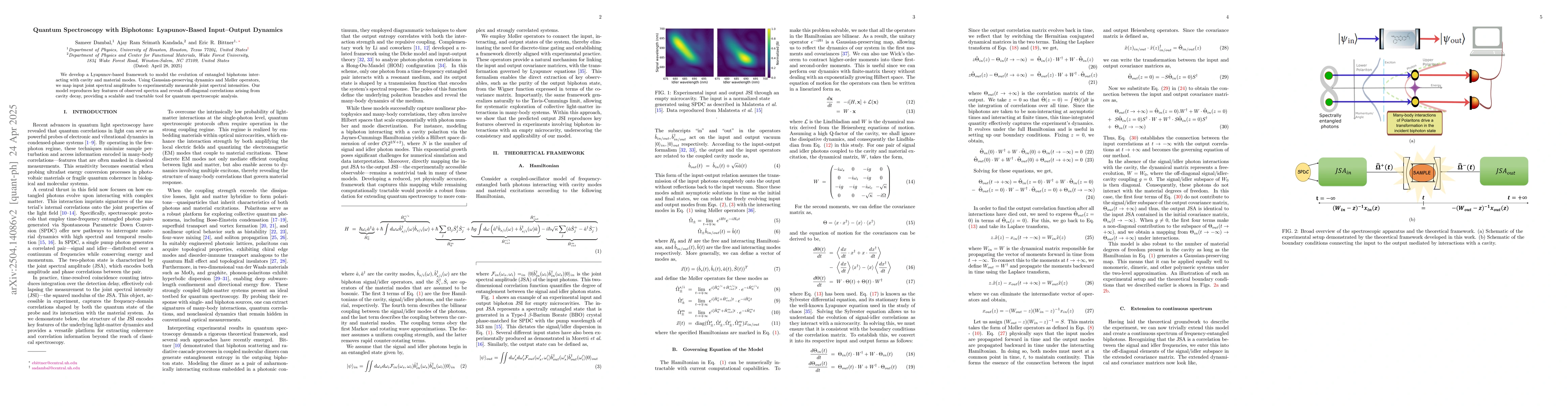 Thumbnail for Lyapunov Dynamics in Entangled Biphoton Spectroscopy