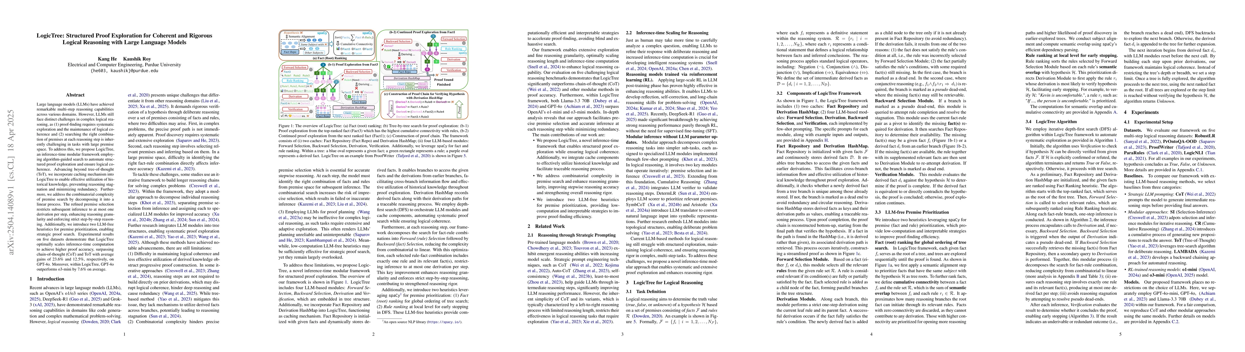 Thumbnail for LogicTree: Structured Proof Exploration for Coherent and Rigorous
  Logical Reasoning with Large Language Models