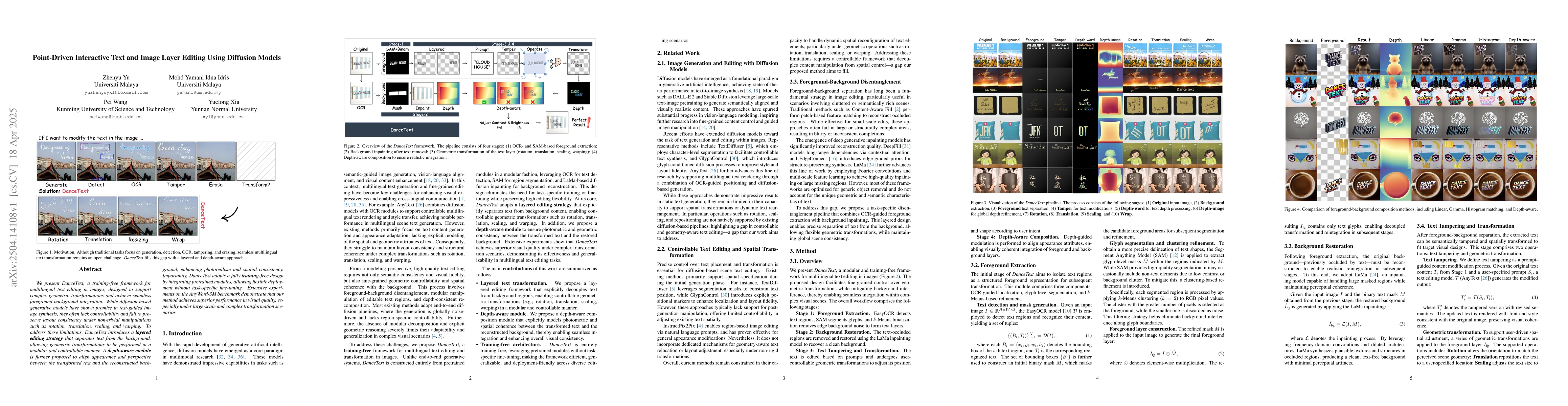 Thumbnail for Point-Driven Interactive Text and Image Layer Editing Using Diffusion
  Models