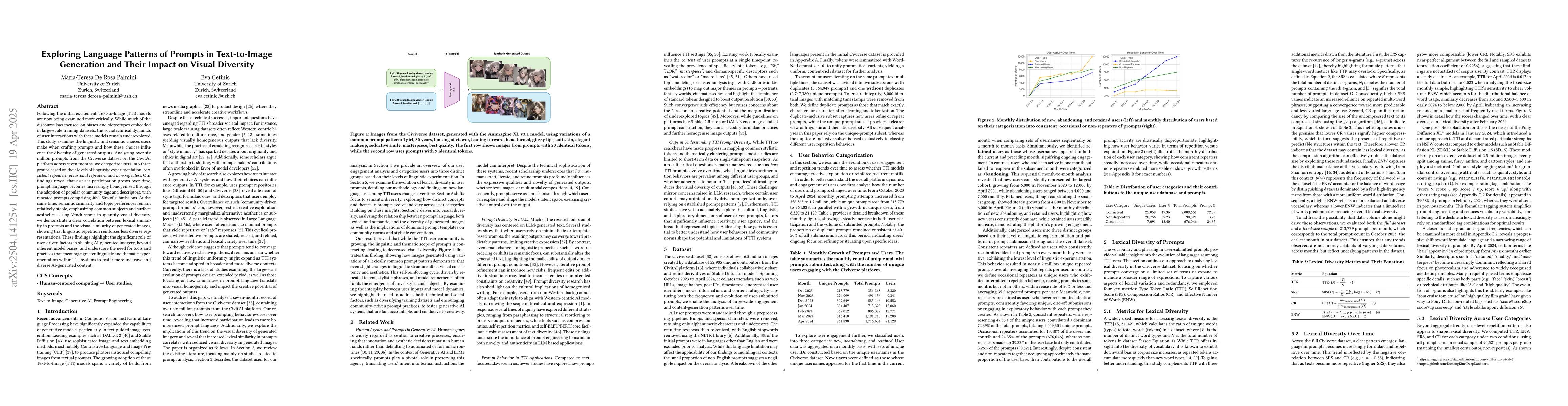 Thumbnail for Exploring Language Patterns of Prompts in Text-to-Image Generation and
  Their Impact on Visual Diversity