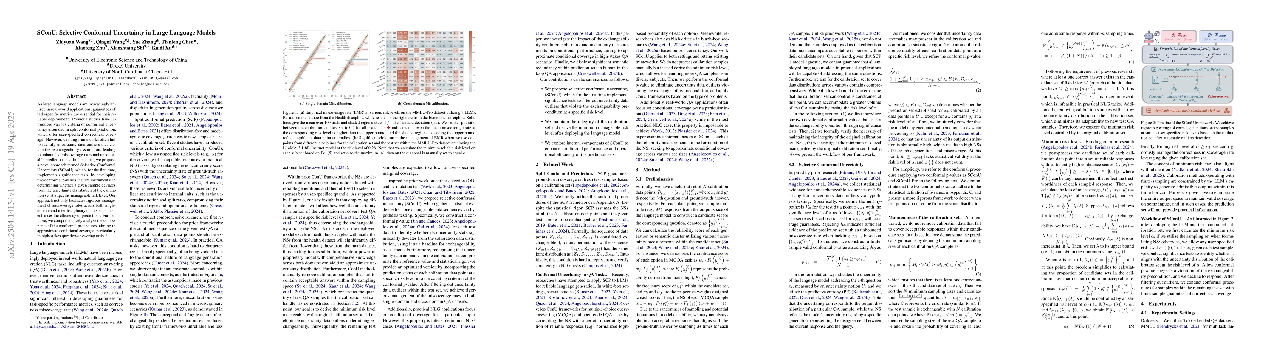 Thumbnail for SConU: Selective Conformal Uncertainty in Large Language Models