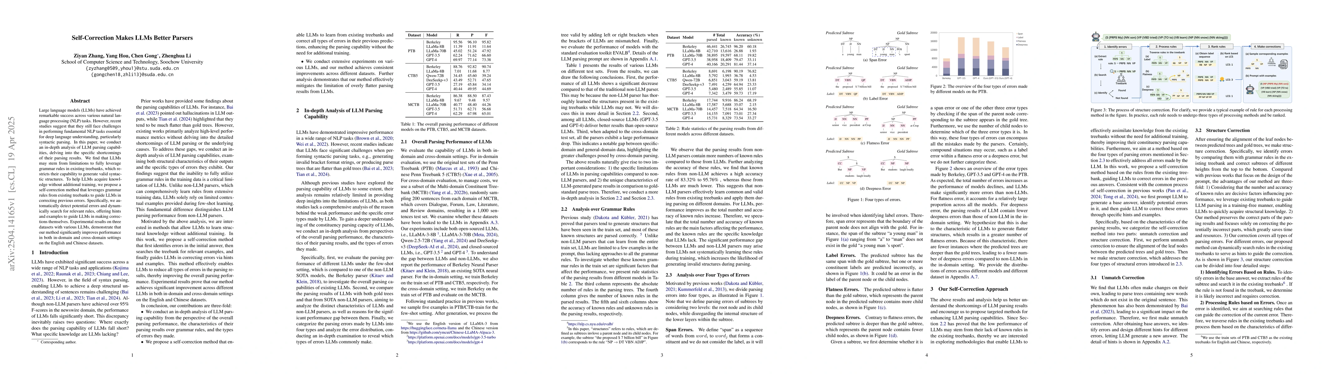 Thumbnail for Self-Correction Makes LLMs Better Parsers