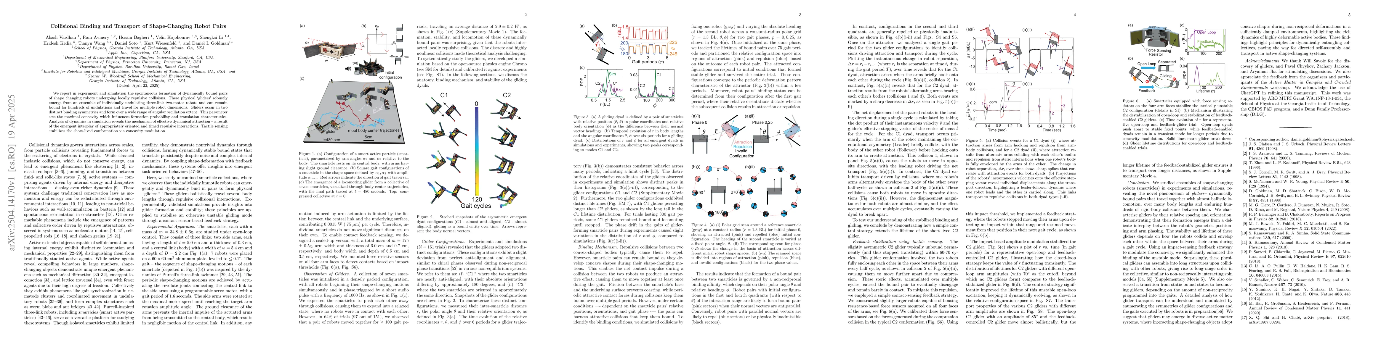 Thumbnail for Collision Induced Binding and Transport of Shape Changing Robot Pairs