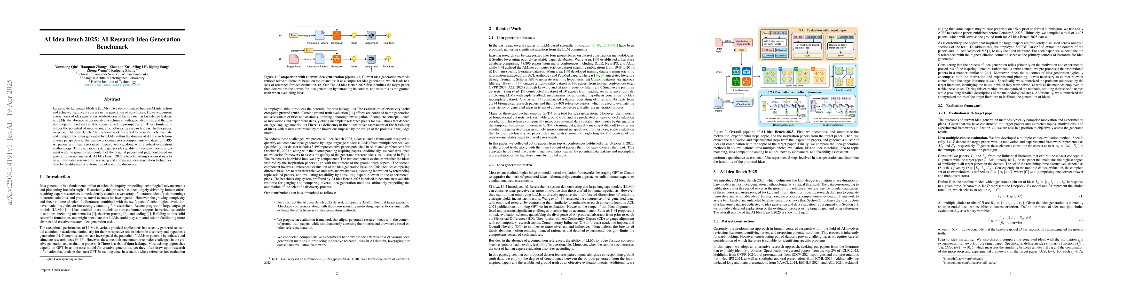 Thumbnail for AI Idea Bench 2025: AI Research Idea Generation Benchmark
