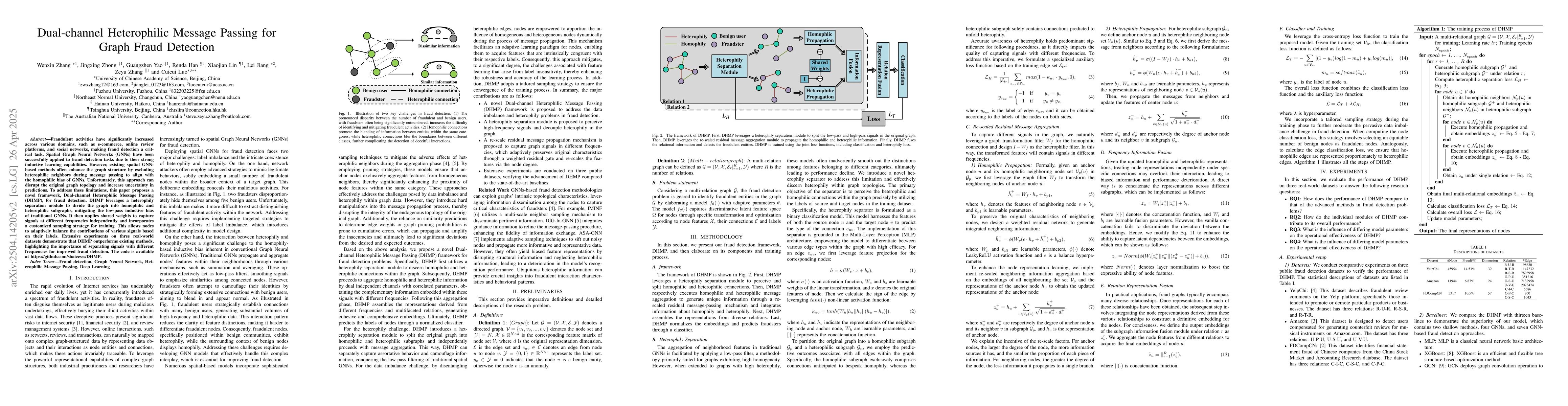 Thumbnail for Dual-channel Heterophilic Message Passing for Graph Fraud Detection