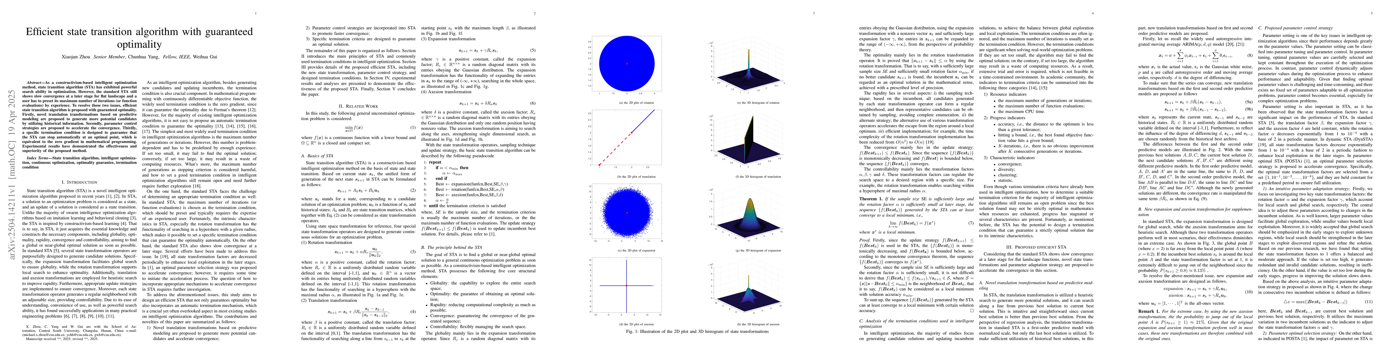 Thumbnail for Efficient state transition algorithm with guaranteed optimality