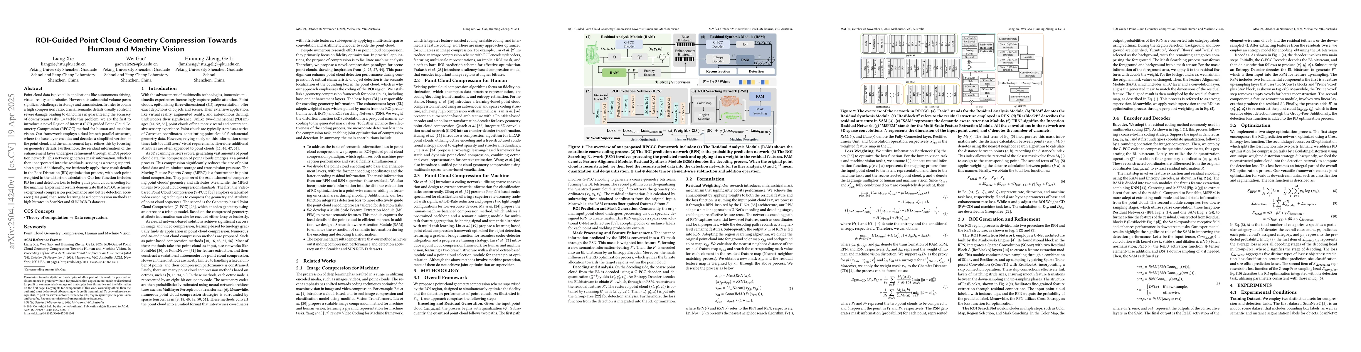 Thumbnail for ROI-Guided Point Cloud Geometry Compression Towards Human and Machine
  Vision