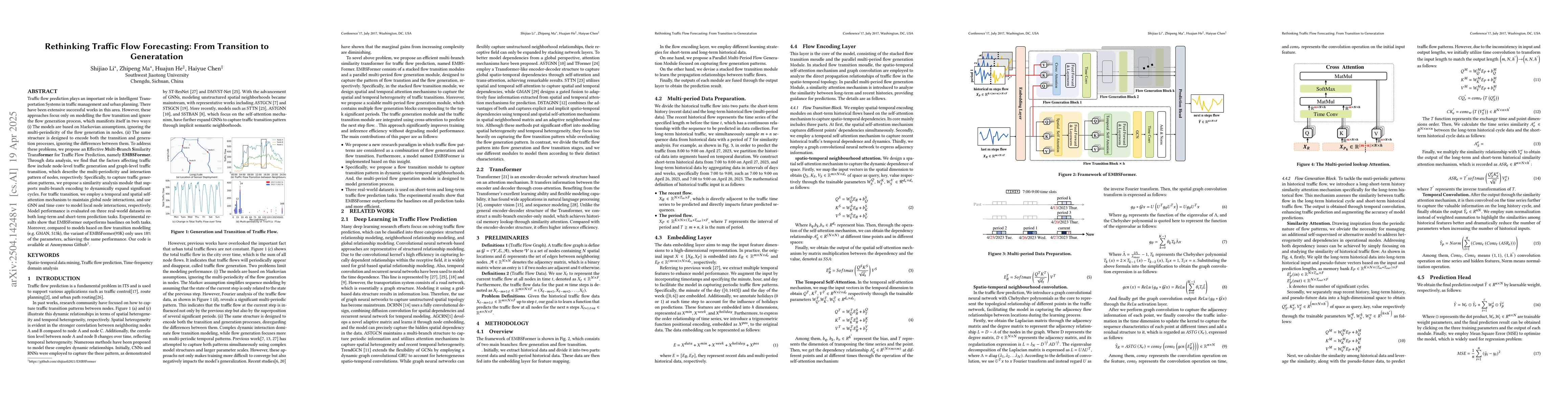 Thumbnail for Rethinking Traffic Flow Forecasting: From Transition to Generatation
