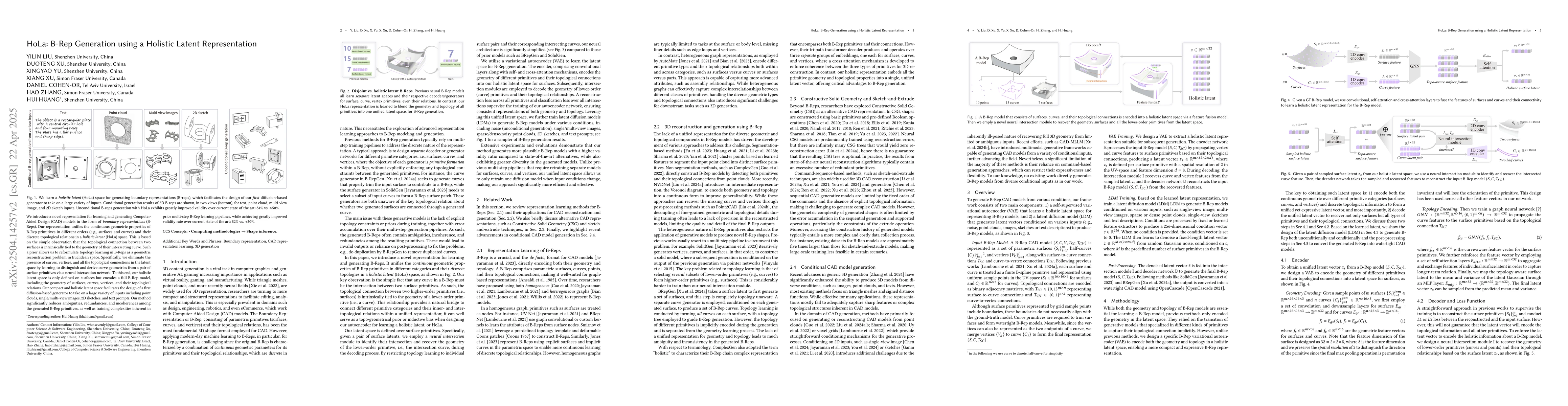 Thumbnail for HoLa: B-Rep Generation using a Holistic Latent Representation