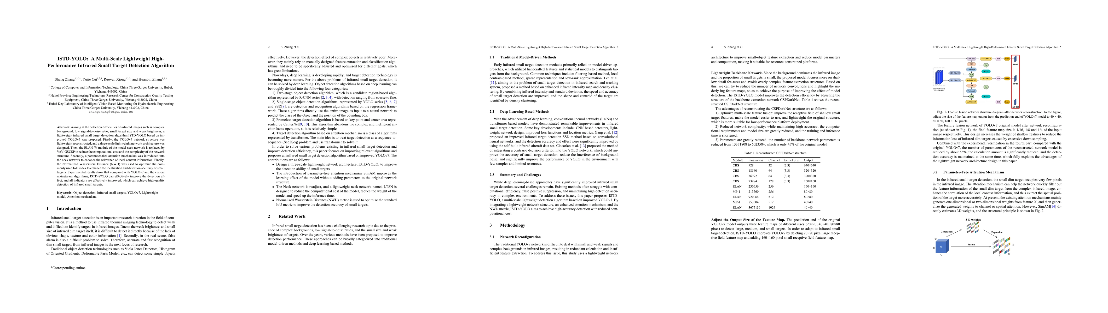 Thumbnail for ISTD-YOLO: A Multi-Scale Lightweight High-Performance Infrared Small
  Target Detection Algorithm