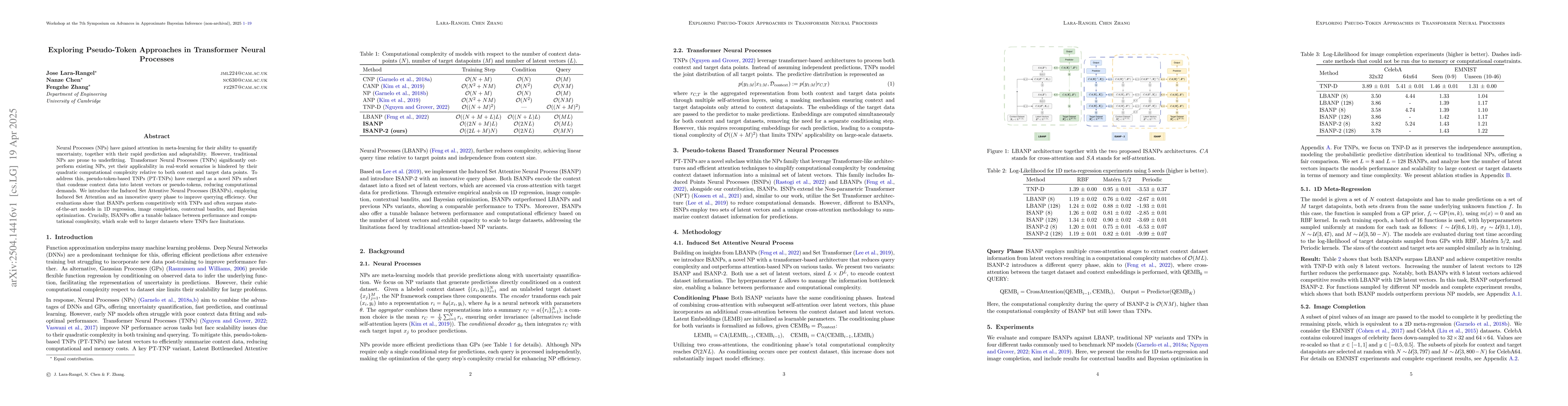 Thumbnail for Exploring Pseudo-Token Approaches in Transformer Neural Processes
