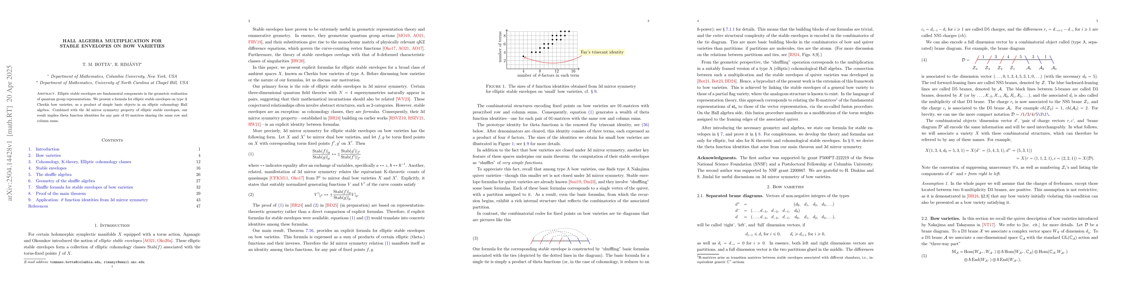 Thumbnail for Hall algebra multiplication for stable envelopes on bow varieties